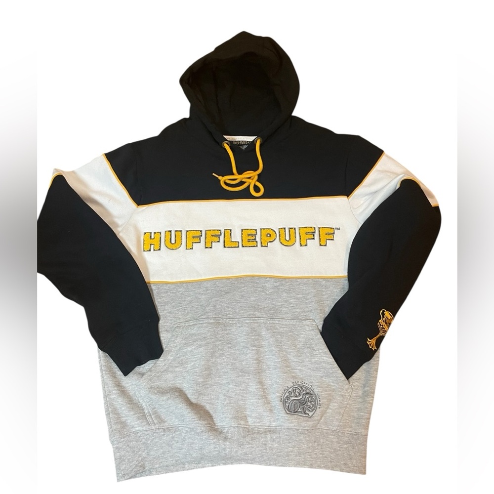 Harry Potter Hufflepuff Unisex Hoodie Men XS / Women Med - Picture 2 of 10